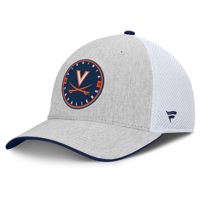 Casquette Trigger Flex gris chiné pour homme des Virginia Cavaliers