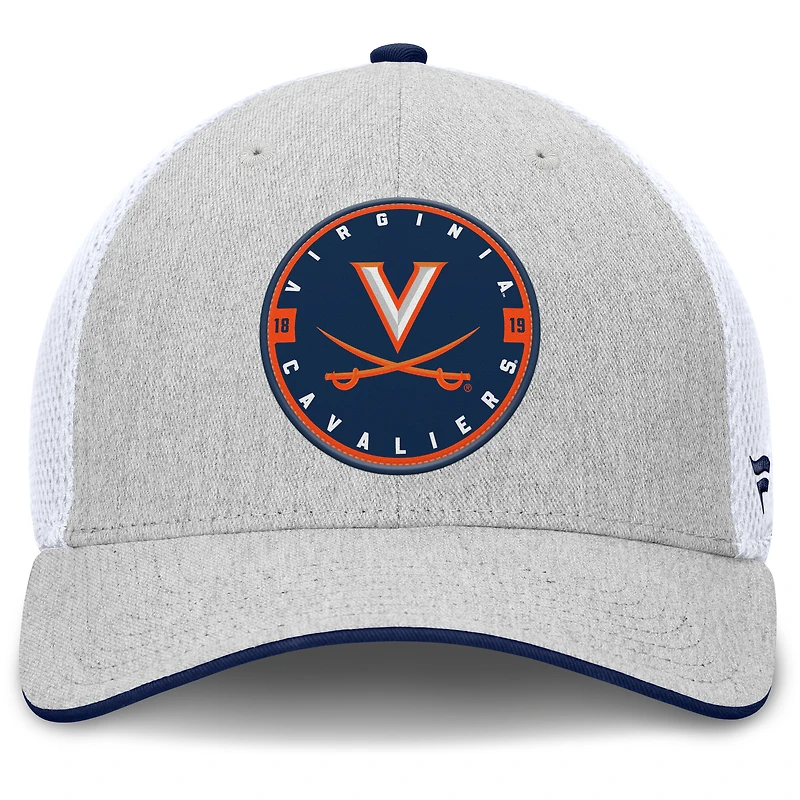 Men's Fanatics  Heather Gray Virginia Cavaliers Trigger Flex Hat