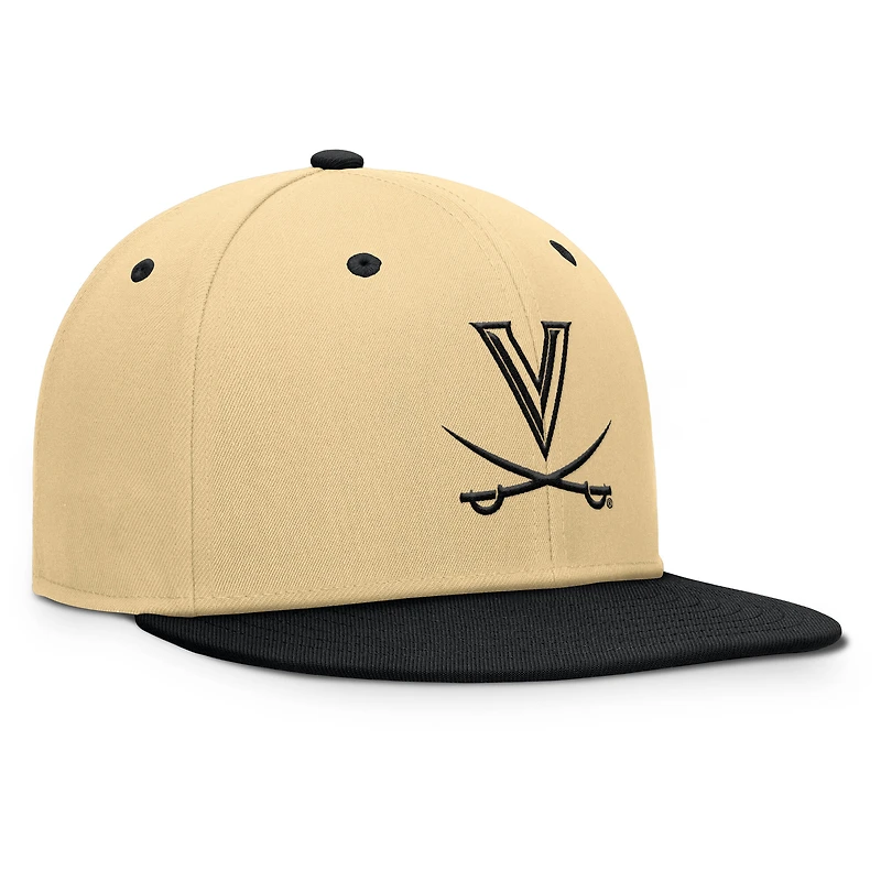 Men's Fanatics Khaki/Black Virginia Cavaliers Balance Fitted Hat