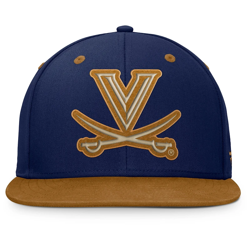 Men's Fanatics Navy/Brown Virginia Cavaliers NoBo Fitted Hat