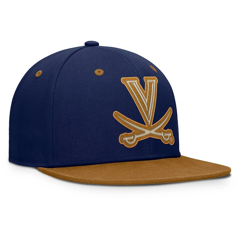 Men's Fanatics Navy/Brown Virginia Cavaliers NoBo Fitted Hat
