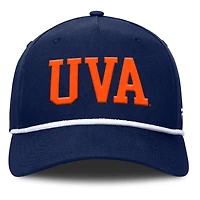 Casquette ajustable en corde pour balle fausse des Virginia Cavaliers de la marine Fanatics pour homme
