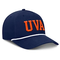 Casquette ajustable en corde pour balle fausse des Virginia Cavaliers de la marine Fanatics pour homme