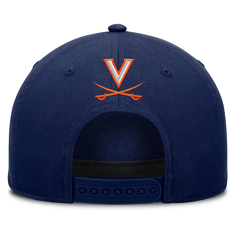Casquette ajustable en corde pour balle fausse des Virginia Cavaliers de la marine Fanatics pour homme