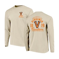 T-shirt à manches longues pour homme, motif mascotte des Virginia Cavaliers, couleurs confort