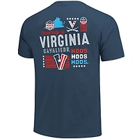T-shirt homme bleu marine Virginia Cavaliers rouge, blanc et Hoo
