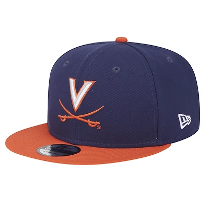 Casquette Snapback bicolore 9FIFTY bleu marine Virginia Cavaliers de New Era pour homme