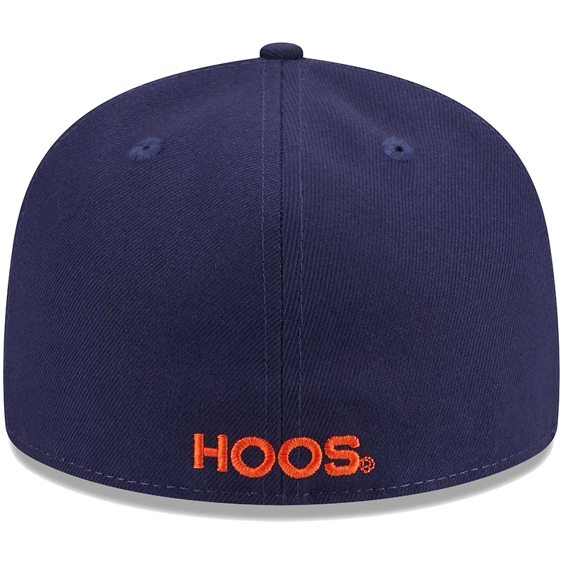 Casquette ajustée 59FIFTY bleu marine des Virginia Cavaliers de New Era pour homme