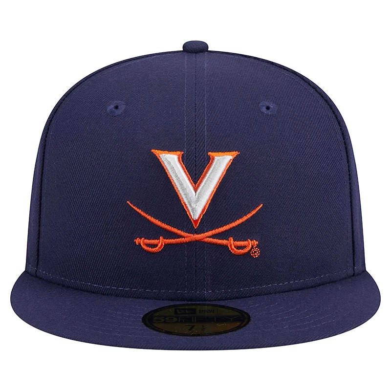 Men's New Era Navy Virginia Cavaliers 59FIFTY Fitted Hat