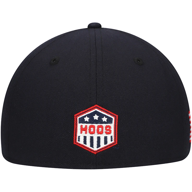 Men's New Era Navy Virginia Cavaliers Red, White & Hoo 59FIFTY Fitted Hat