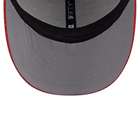 Men's New Era Navy Virginia Cavaliers Throwback Circle Patch 9FIFTY Trucker Snapback Hat