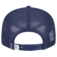 Casquette snapback 9FIFTY Trucker bleu marine pour homme de New Era Virginia Cavaliers