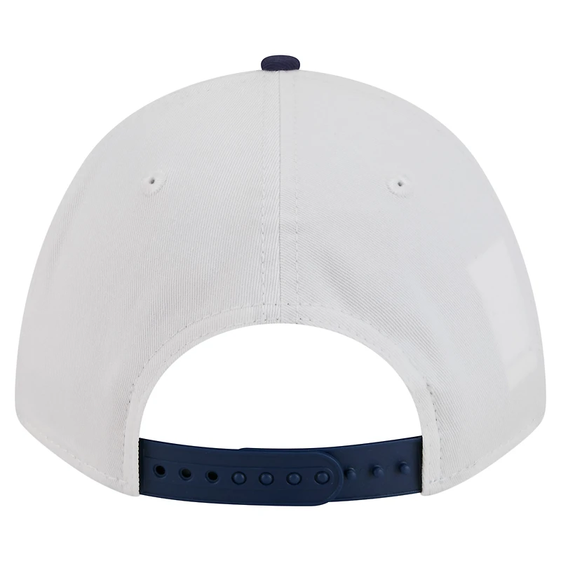 Men's New Era White/Navy Virginia Cavaliers Arch Two-Tone Rope 9FORTY A-Frame M-Crown Adjustable Hat