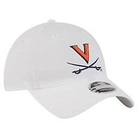 Men's New Era White Virginia Cavaliers Active Ripstop 9TWENTY Adjustable Hat