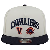 Men's New Era White Virginia Cavaliers Collegiate 9FIFTY A-Frame Snapback Hat