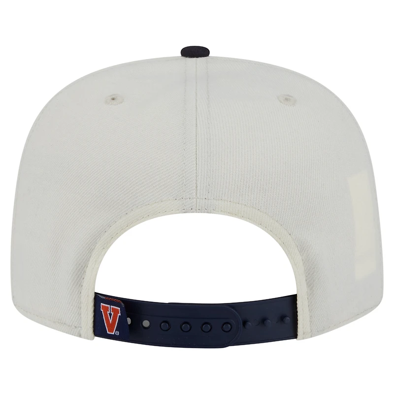 Men's New Era White Virginia Cavaliers Collegiate 9FIFTY A-Frame Snapback Hat
