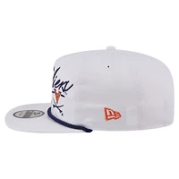 Casquette ajustable New Era blanche pour homme Virginia Cavaliers Team Rope 19TWENTY
