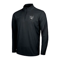 Men's Nike Black Virginia Cavaliers Dark Mode Intensity Quarter-Zip Performance Jacket