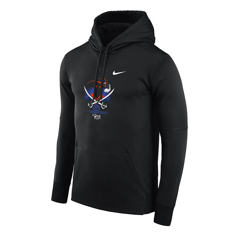Men's Nike Black Virginia Cavaliers The Ride Swords Therma-FIT Hoodie