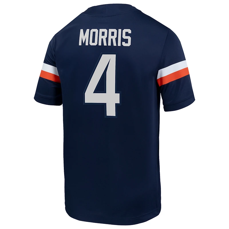 Maillot de football Nike Chandler Morris bleu marine pour homme, domicile des Virginia Cavaliers, match NIL