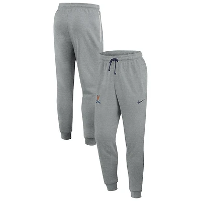 Men's Nike Heather Gray Virginia Cavaliers Basketball Practice Dri-FIT Taper Sweatpants