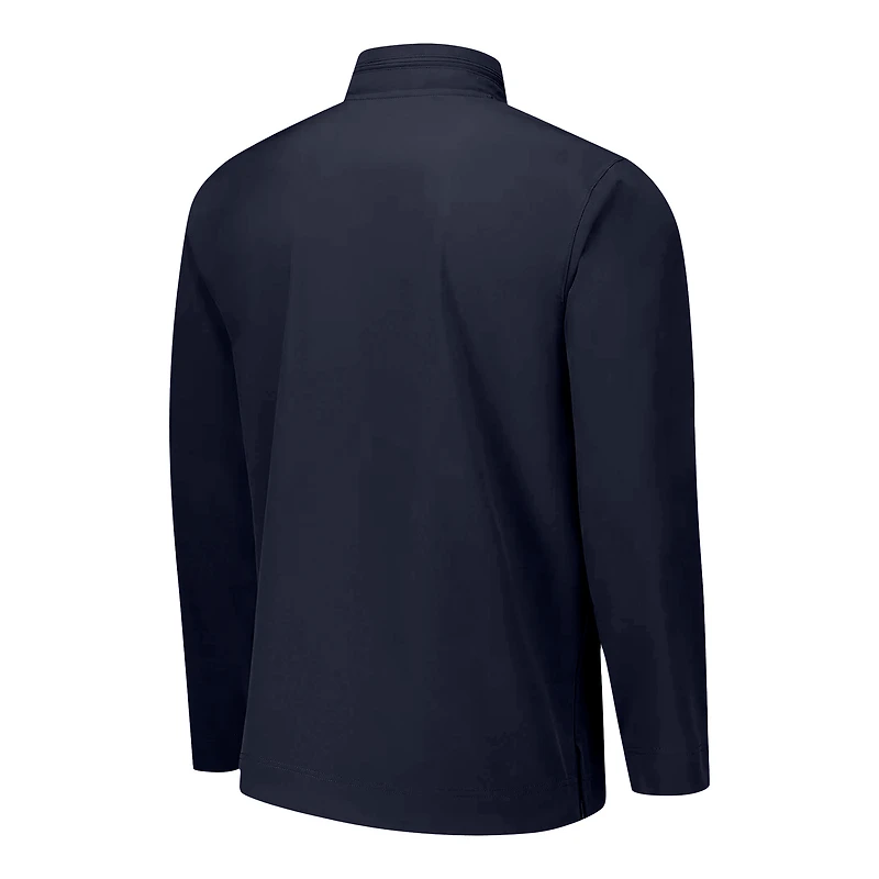 Men's Nike Navy Virginia Cavaliers 2024 Sideline Coach Quarter-Zip Hoodie Jacket
