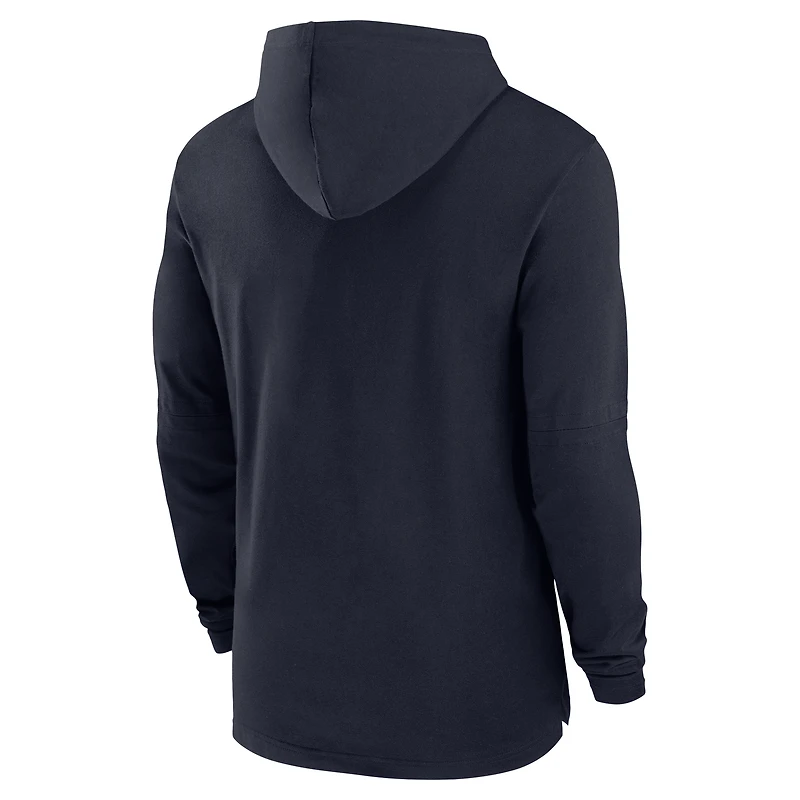 Sweat à capuche manches longues Nike Virginia Cavaliers 2024 Sideline Performance pour homme