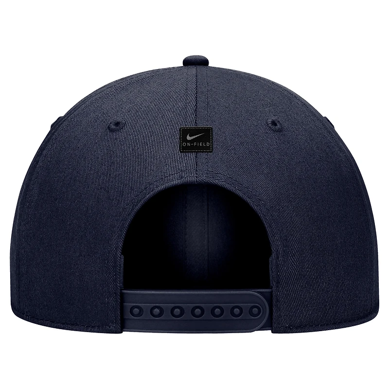 Men's Nike Navy Virginia Cavaliers 2024 Sideline Rise Performance Adjustable Hat