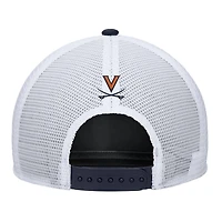 Men's Nike Navy Virginia Cavaliers 2025 On-Field Rise Trucker Performance Adjustable Hat