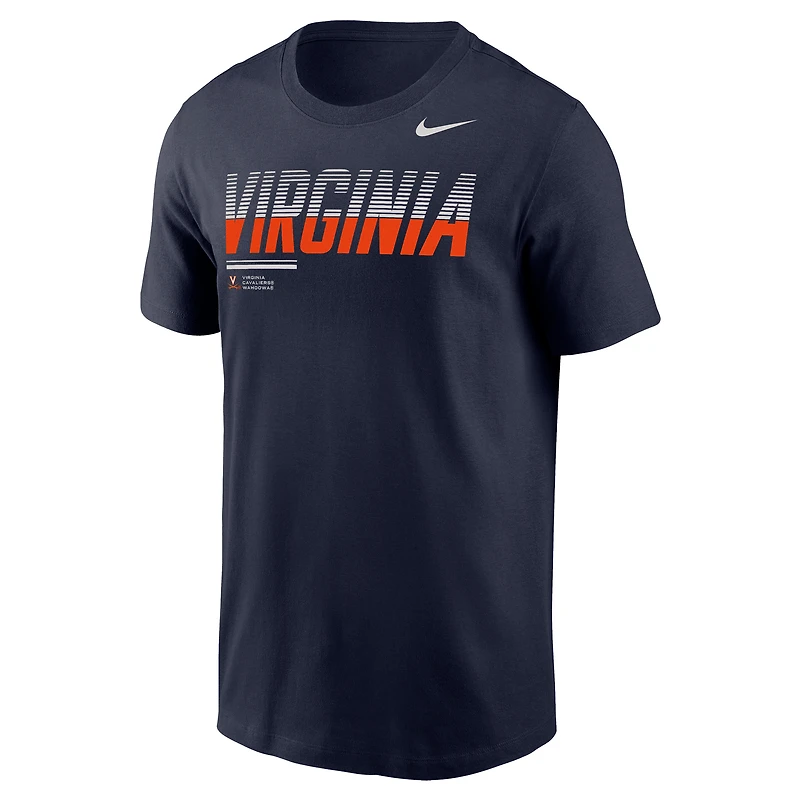 Men's Nike Navy Virginia Cavaliers 2026 Sideline Wordmark Legend Dri-FIT T-Shirt