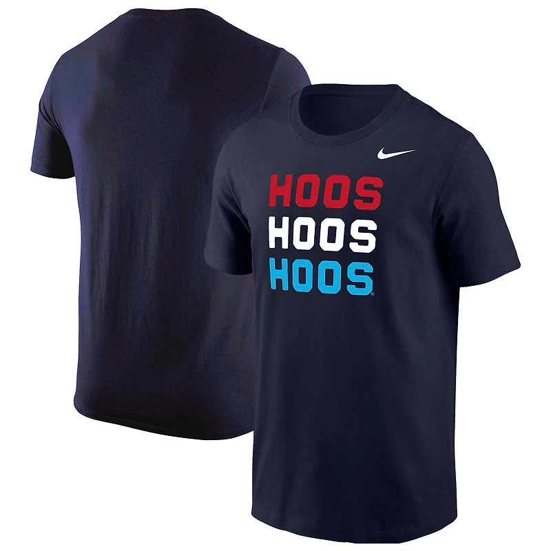 T-shirt Nike bleu marine Virginia Cavaliers Americana Hoos pour homme