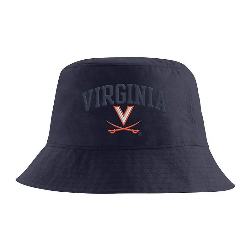 Men's Nike Navy Virginia Cavaliers Apex Striped Bucket Hat