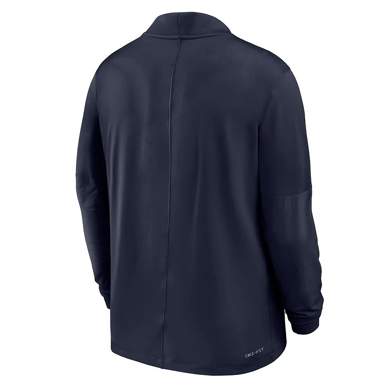 Men's Nike  Navy Virginia Cavaliers Dri-FIT Half-Zip Pullover