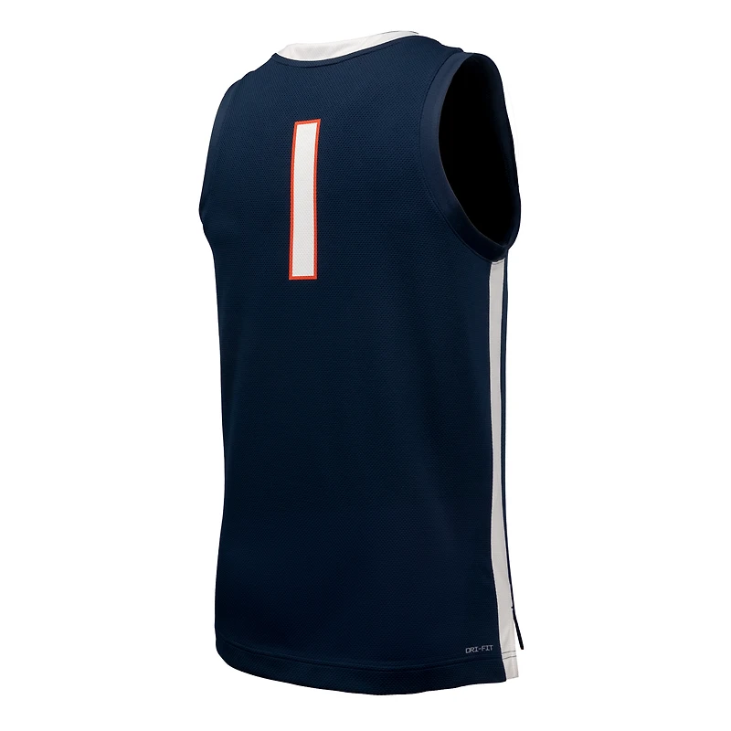 Men's Nike  Navy Virginia Cavaliers Replica Basketball Jersey