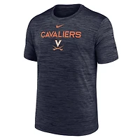 T-shirt Nike Velocity Dri-FIT bleu marine pour homme Virginia Cavaliers