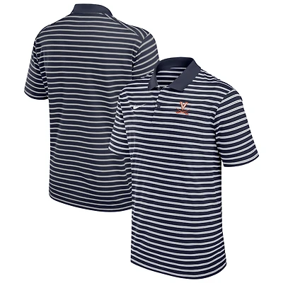 Polo Nike bleu marine Virginia Cavaliers Victory Stripe Performance pour homme