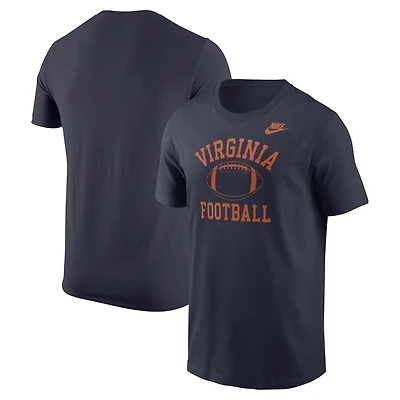 Men's Nike Navy Virginia Cavaliers Vintage Football Core T-Shirt