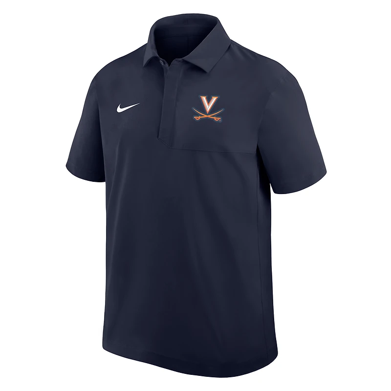 Men's Nike Navy Virginia Cavaliers Woven Polo