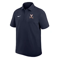 Men's Nike Navy Virginia Cavaliers Woven Polo