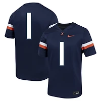 Maillot de football Nike #1 bleu marine Virginia Cavaliers Untouchable pour homme