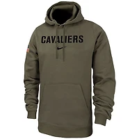 Men's Nike  Olive Virginia Cavaliers Military Pack Club Fleece Pullover Hoodie