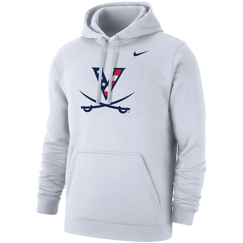 Men's Nike Virginia Cavaliers Red, White & Hoo Club Fleece Pullover Hoodie