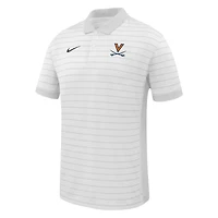 Men's Nike White Virginia Cavaliers 2025 Early Season Coaches Sideline Victory Stripe Performance Polo