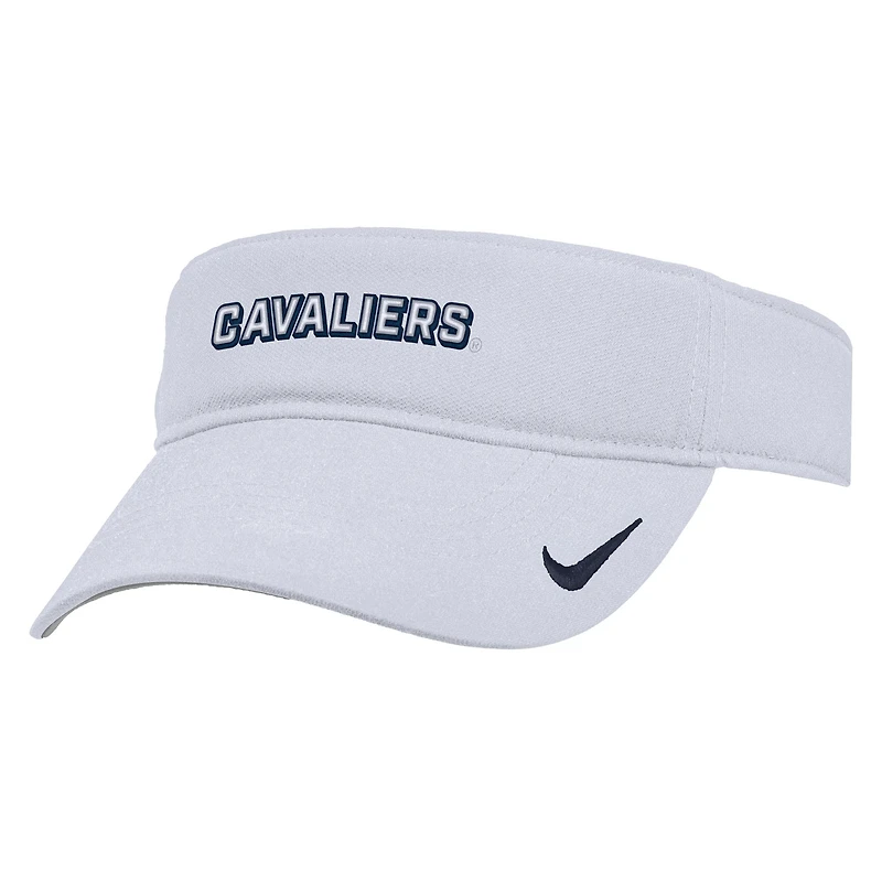 Visière ajustable Nike blanche Virginia Cavaliers 2025 On-Field Ace Performance pour homme