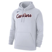 Men's Nike  White Virginia Cavaliers Logo Club Fleece Pullover Hoodie