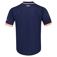 Maillot de baseball réplique à boutons complets en maille Pro Standard Navy Virginia Cavaliers pour hommes