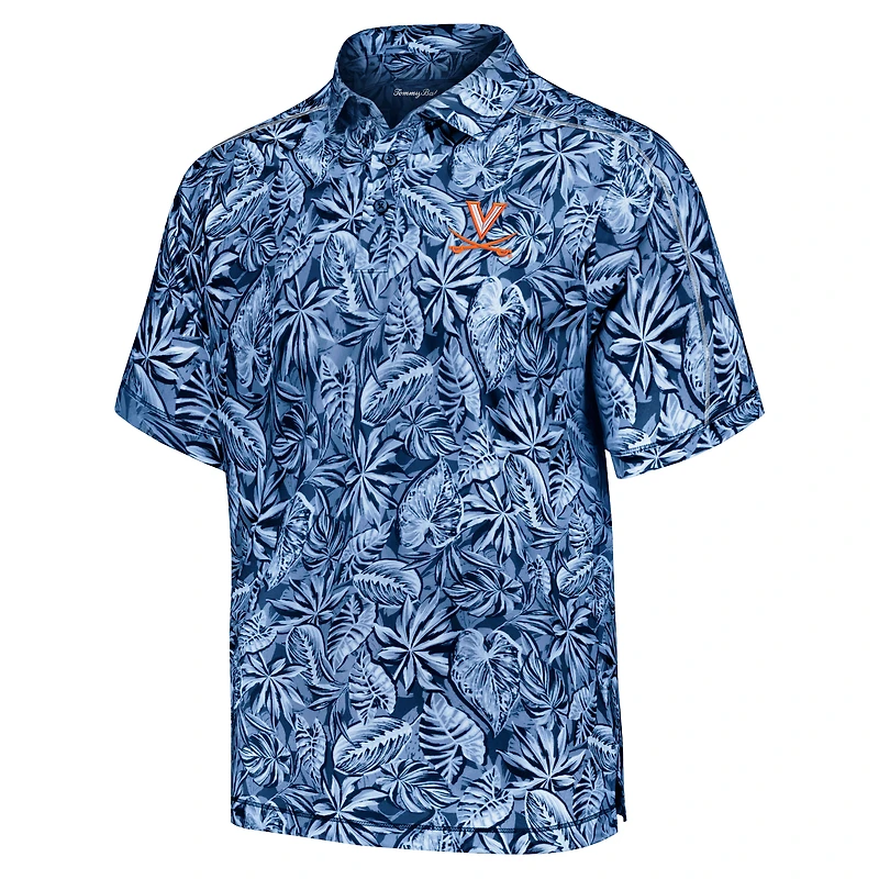 Men's Tommy Bahama Blue Virginia Cavaliers Tropical Score IslandZone Polo