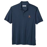Polo rayé Bay de l'écurie Virginia Cavaliers, bleu marine, Tommy Bahama