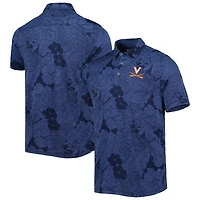 Polo Tommy Bahama bleu marine Virginia Cavaliers Miramar Blooms pour homme