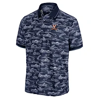 Polo Tommy Bahama bleu marine Virginia Cavaliers Sport Bay View IslandZone pour homme